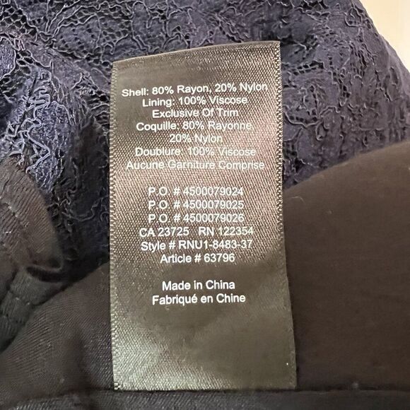 Aritzia Babaton Marsden Blue Lace Sleeveless Dress - Picture 11 of 11